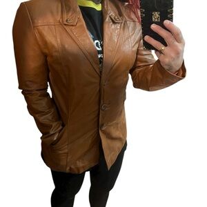 Wilson Tan Leather Jacket